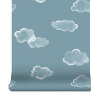 VLIESTAPETE - kleine Wolke 1000x53cm - Blau, Papier/Kunststoff (53/1cm) - Superfresco Easy