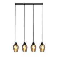 PENDELLEUCHTE BIRTHA Ⅲ 70/5/120 cm - Schwarz, Metall (70/5/120cm) - Nettlife