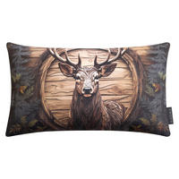 KISSENHÜLLE Foresta Hirsch - Beige, Textil (30/50cm) - Magma Heimtexx