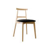 WOHNZIMMER STUHL KT71, Holzfarbe: Buche - Buchefarben/Schwarz, Holz/Textil (48/75/54cm) - MIRJAN24