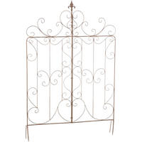 RANKGITTER Joris 99x2x133cm Metall Antik-Braun Rankhilfe - Braun, Metall (99/133/2cm) - DELUKE