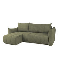 ECKSOFA Ontario Xs Mit Schlaffunktion - Olivgrün, Holzwerkstoff/Textil (154/226cm) - Fun Möbel