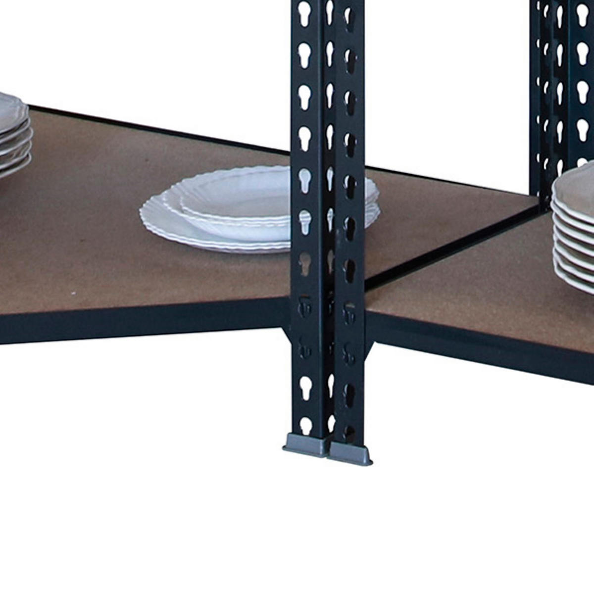 MEGA Deal 1x Eckregal + 1x Schwerlastregal MULI | HxBxT 180x180x40cm | Fachlast 200kg | Anthrazit - Anthrazit, Metall (180/180/40cm) - PROREGAL