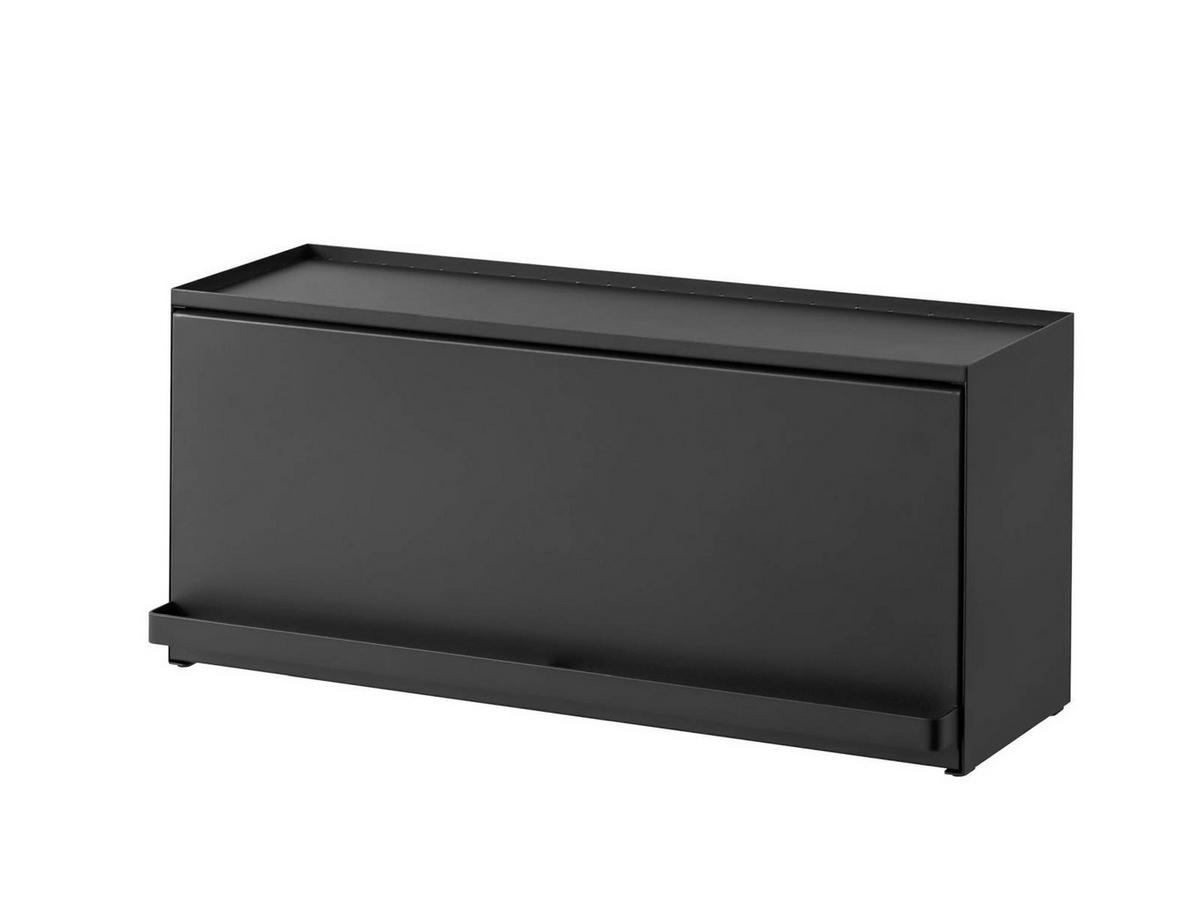 KÜCHENORGANIZER Tower weiß 17/60/25 cm - Schwarz, Metall (60/25/17cm) - Yamazaki