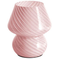 TISCHLEUCHTE Rosa Lobo - Pink, Glas (14/14/18cm) - Beliani