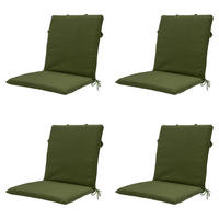 GARTENSTUHLKISSEN Moos 97/49 cm 4er-Set - Dunkelgrün, Textil (49/6/97cm) - Madison