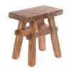 HOCKER VINTAGE 40 Massivholz 01 natur-vintage - Naturfarben, Holz (45/43/27cm) - DESIGN DELIGHTS