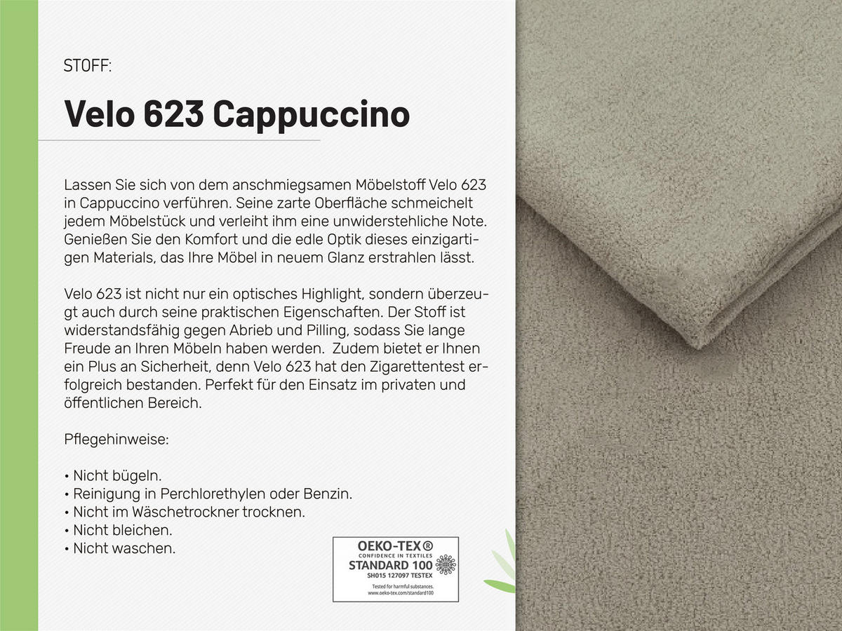 ECKSOFA Nolani mit Schlaffunktion & Bettkasten – Modern & Bequem - Cappuccino, Kunststoff (248/145cm) - Homesy