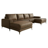 ECKSOFA VALTOR 320 cm x 185 cm – Stoff: ECO CAYENCE Espresso 1116 Farbe: Braun - Braun, Textil (320/185cm) - A&J MöbelLand