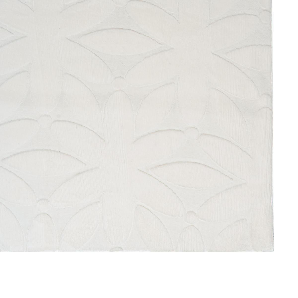KOBEREC Krémově bílý 160/230 cm Hood - bílá/krémová, textil (160/230cm) - Beliani