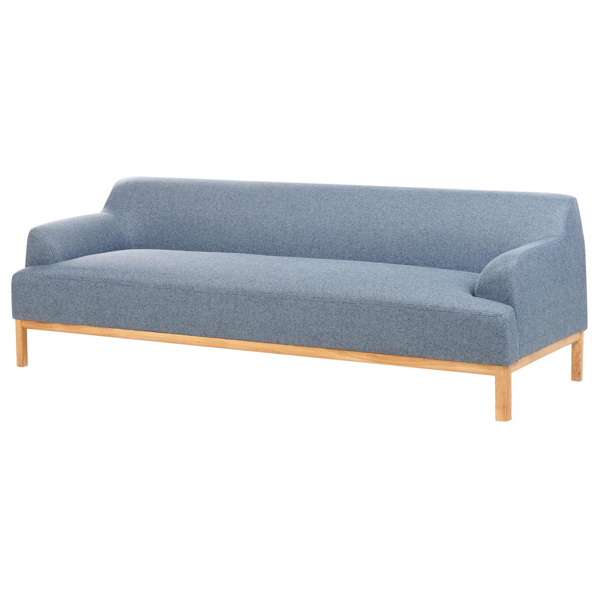 POHOVKA 3-místná Látka Modrá Sosjo - modrá, textil (219/74/83cm) - Beliani