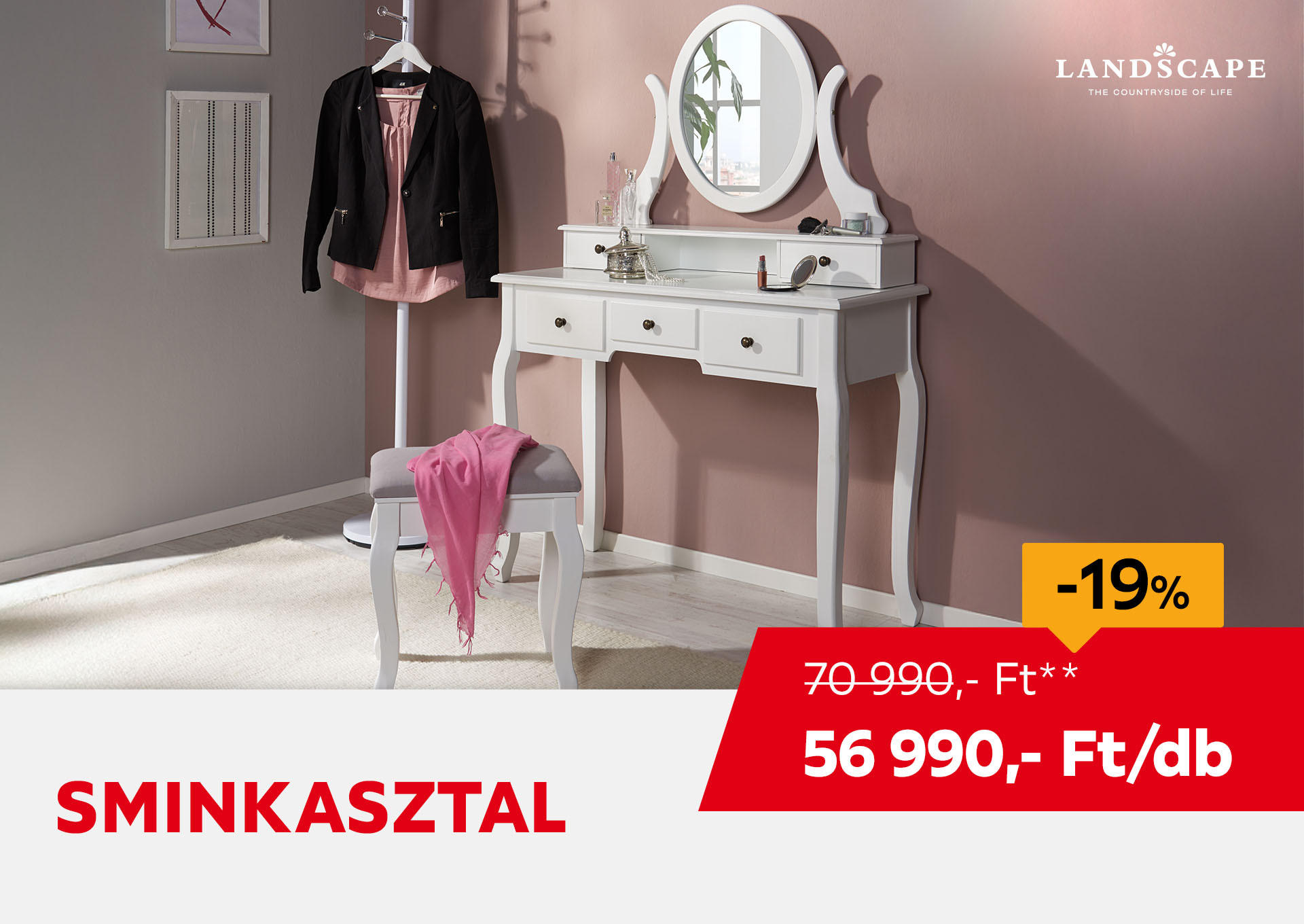SMINKASZTAL Kiemelt termék 70990 Ft.- helyett 56990 Ft.-