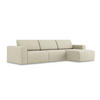 ECKSOFA rechts Strukturstoff Stoff Beige - Beige/Creme, Kunststoff/Textil (314/167cm) - Makamii
