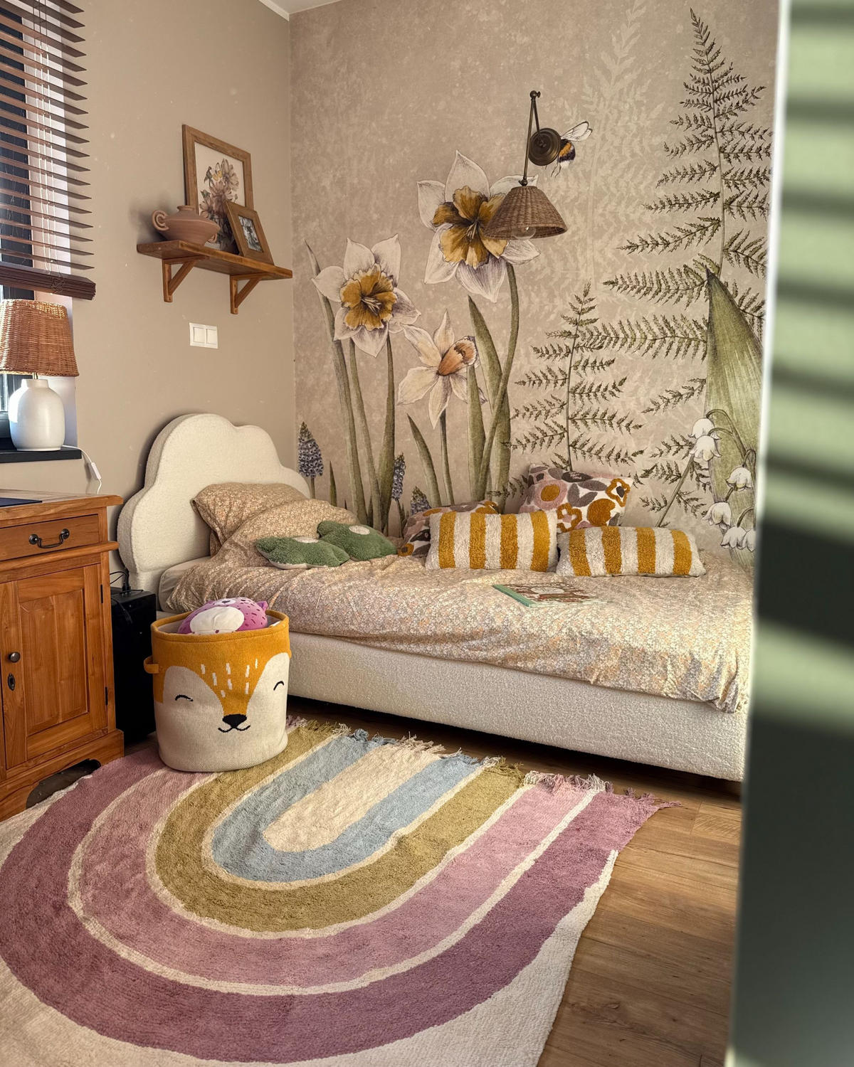 DĚTSKÝ KOBEREC Barevný 140/200 cm Bavlna Tatarli - béžová, textil (140/200cm) - Beliani