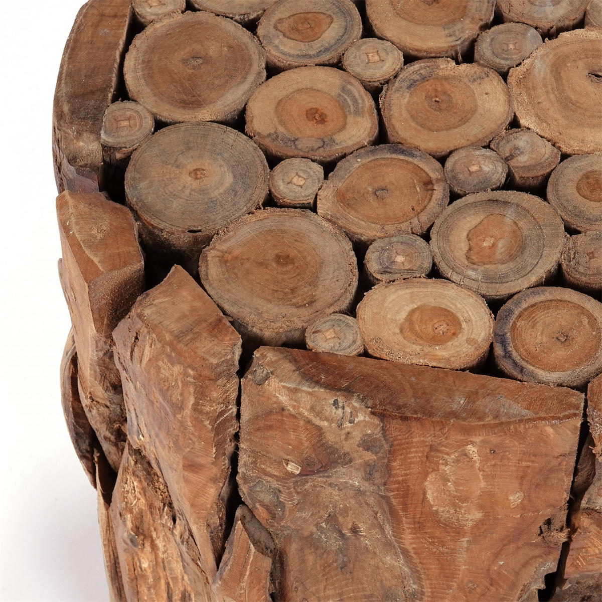 DEKO-SÄULE Malea 40 Treibholz, für Pflanzen, Kerzen naturfarben - Naturfarben, Holz (35/35/40cm) - CREEDWOOD