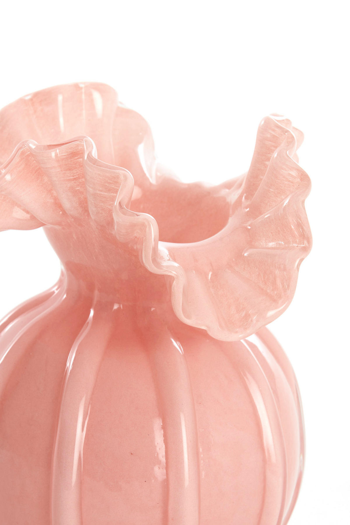 VASE Xerea Rosa Ø12/17 cm - Pink, Glas (12/17cm) - Light & Living