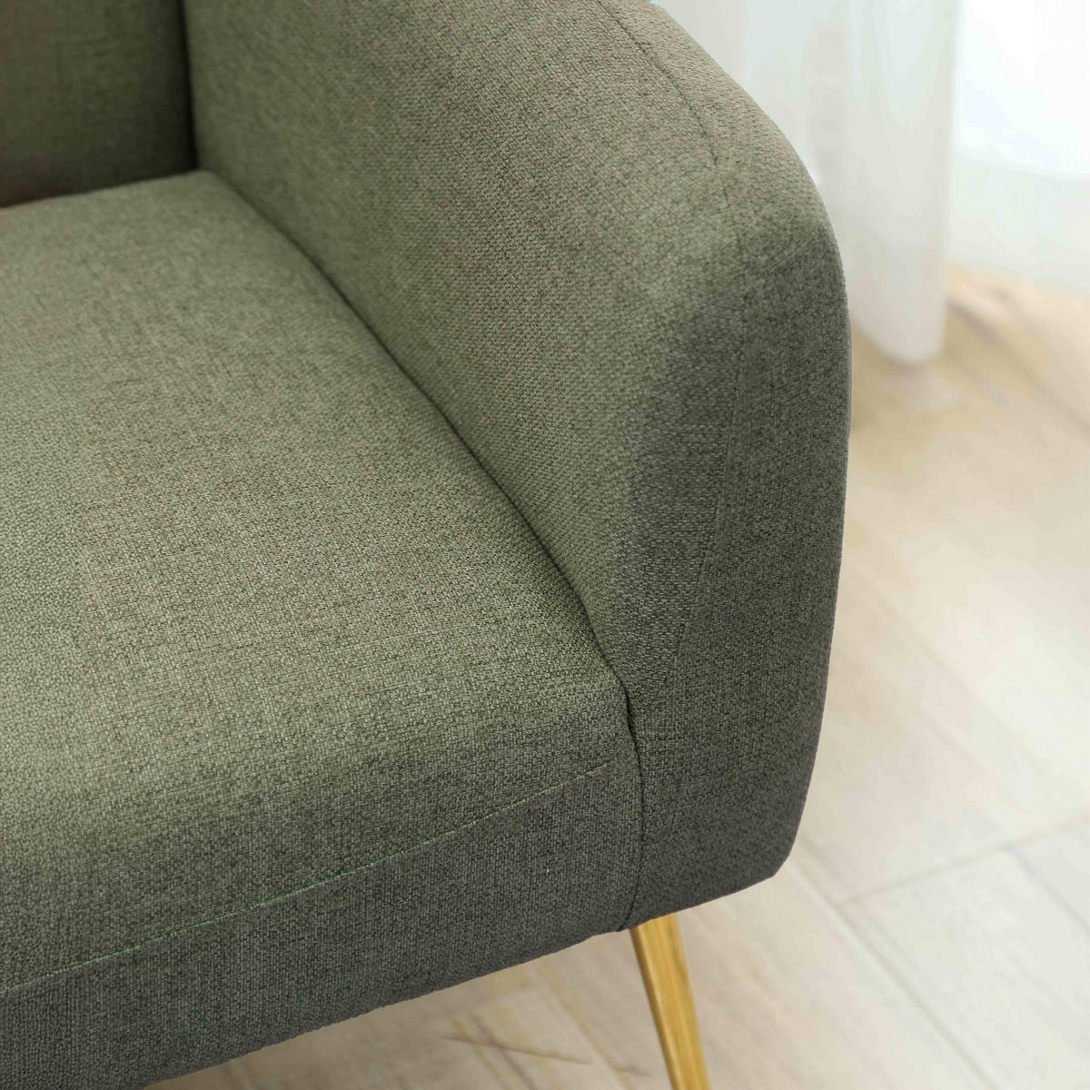 RELAXSESSEL, Dunkelgrün - Grün, Textil (73/81/68cm) - Oviala