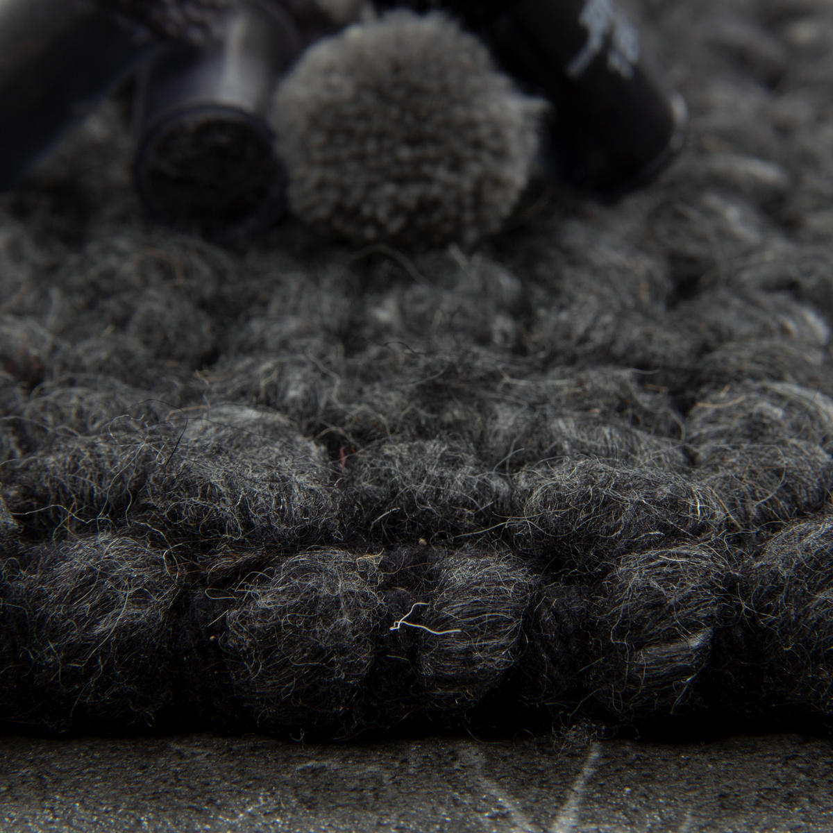 WOLLTEPPICH WOOLY 120/170 Anthrazit - Anthrazit, Naturmaterialien (120/170cm) - Consilio Concept