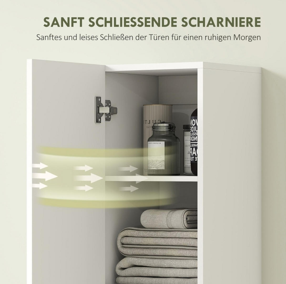 BADEZIMMERSCHRANK wandmontiert Weiß Holz - Weiß, Holzwerkstoff (30/161/30cm) - Beauniv