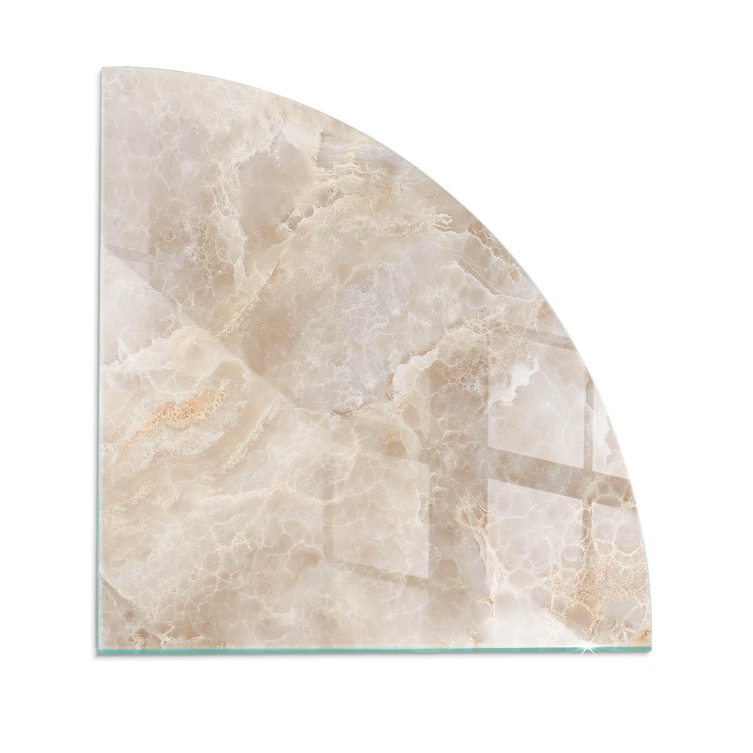 ArtPrintCave Glasplatte Beige 100x100x0.4 cm