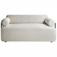 2-SITZER-SOFA Stoff Cremeweiß Elva - Creme, Textil (170/74/100cm) - Beliani