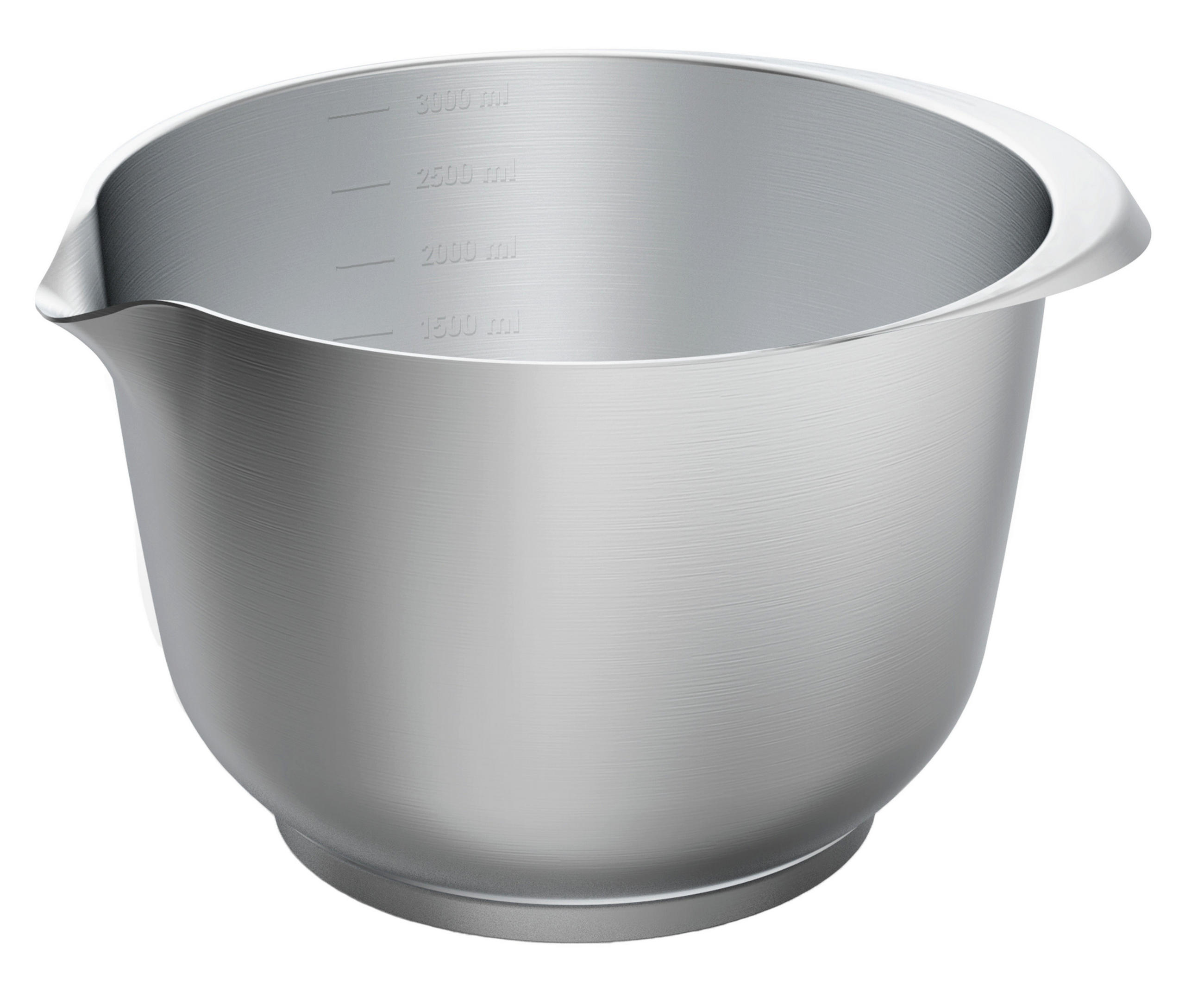 RÜHRSCHÜSSEL Premium Back- - Edelstahl - 3 Liter / 20 x 14 cm - Silberfarben, Metall (2/14/1cm) - Birkmann