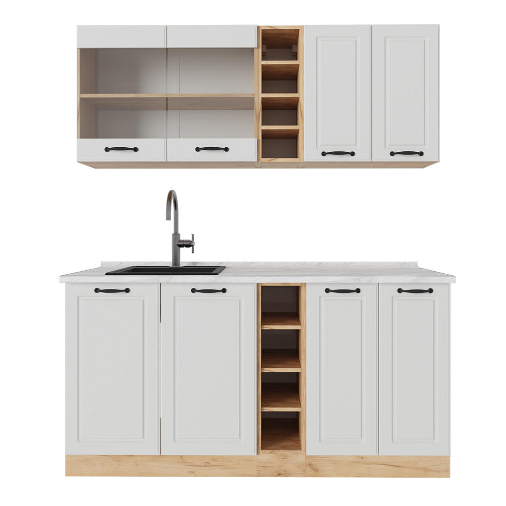 Honigeiche/Weiß, Holzwerkstoff (160/81.6/60cm) - Vicco