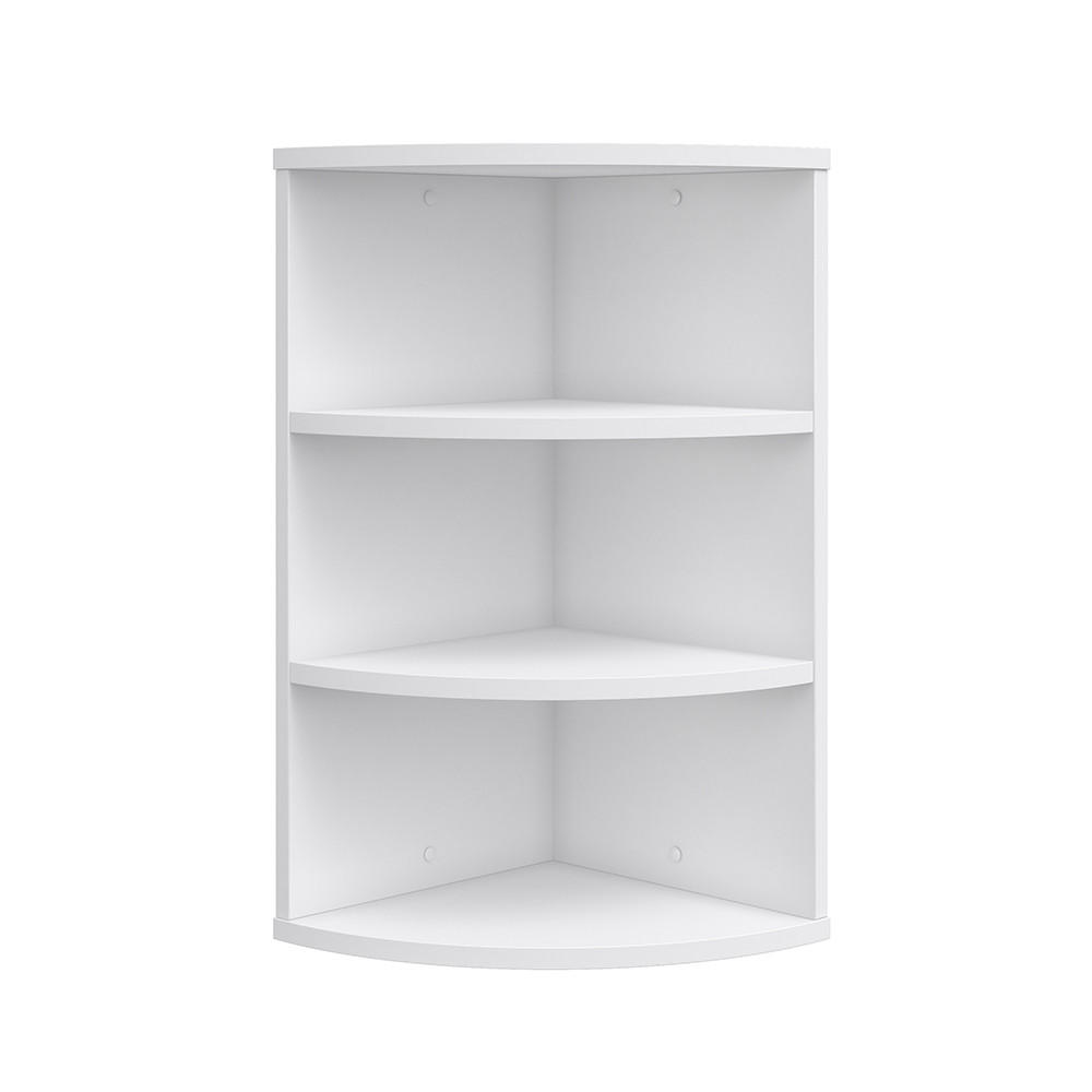 WANDREGAL Ecki Weiß 30 x 60 cm - Weiß, Holzwerkstoff (30/60/30cm) - Vicco