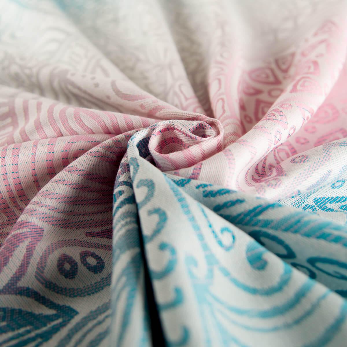 BABYTRAGETUCH Gewebtes Tragetuch kbA - Creme/Rosa, Textil (70/0.1/540cm) - Hoppediz