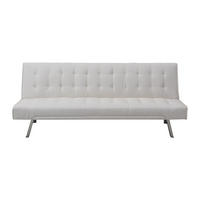 SCHLAFSOFA - 2 Personen - Kunstleder - Weiß - - Weiß, Leder (177/74/78cm) - Vente-Unique