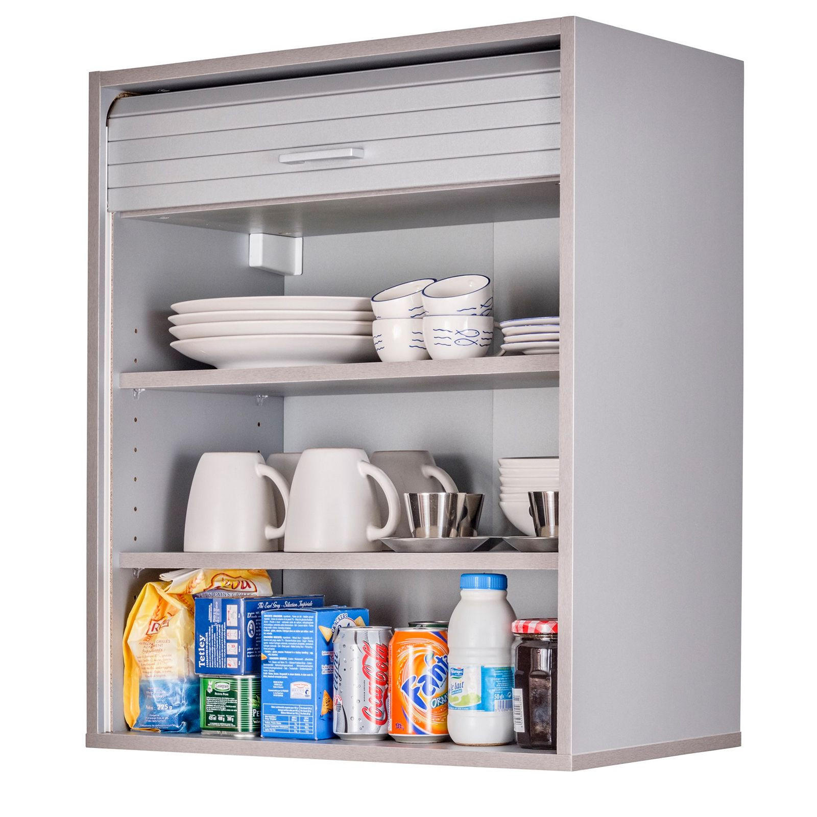 KÜCHENOBERSCHRANK 35/60/72 cm - Alufarben, Holzwerkstoff (60/72/35cm) - Simmob