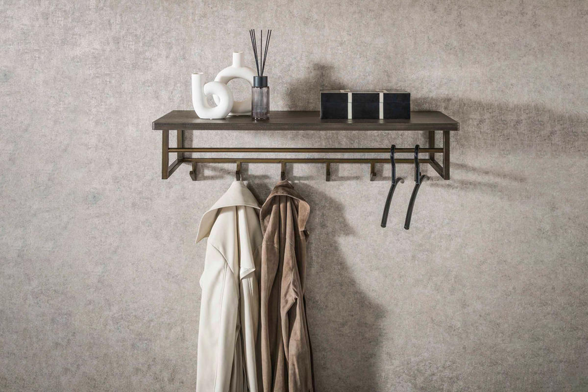 GARDEROBE AUREA Bronze Metall - Bronzefarben, Metall (100/26/33cm) - KAWOLA