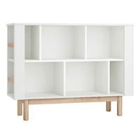 KNIHOVNA Miloo Bílá - bílá, kompozitní dřevo (120/90.5/40cm) - Petits-meubles