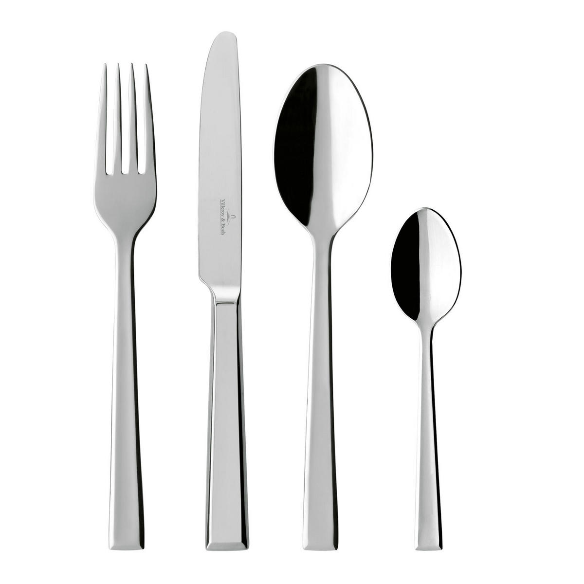 TAFELBESTECK Victor silber 24er Set - Silberfarben, Metall - Villeroy & Boch