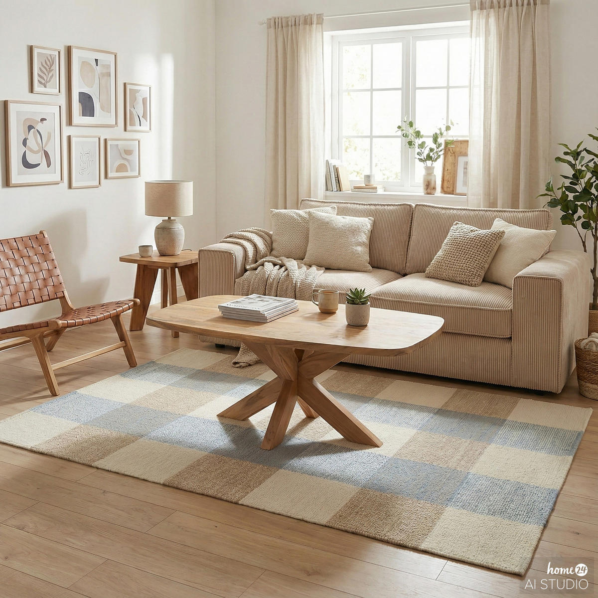 COUCHTISCH - Akazie massiv - 110 cm - Akaziefarben, Akazienholz/Holz (70/110/45cm) - home24