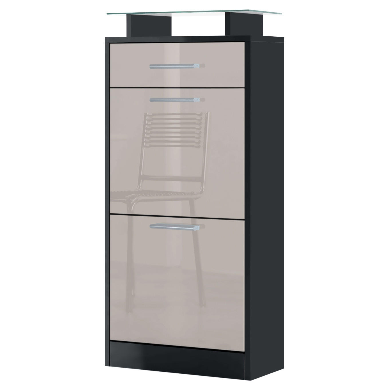 Vladon Schuhschrank Sand 46x104x23 cm