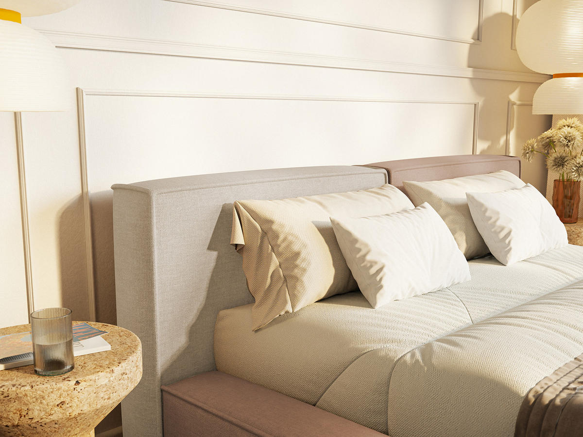 POLSTERBETT Mendocino Colorful 140x200 cm, Mehrfarbig - Multicolor, Textil (140/200cm) - Fedve