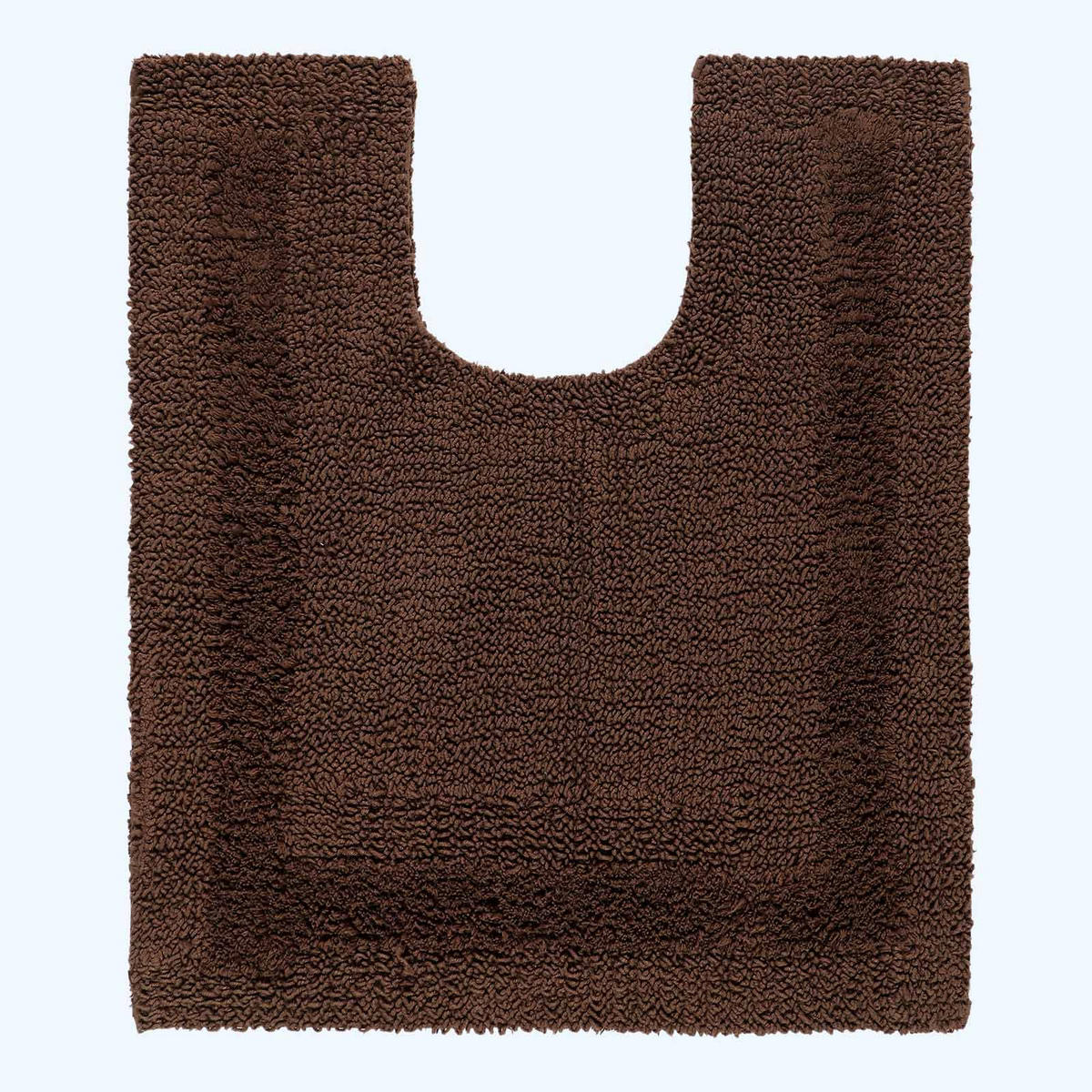 BADGARNITUR 2-tlg. Badematte & WC-Vorleger, 100% Baumwolle - Braun, Textil (80/50cm) - Homescapes