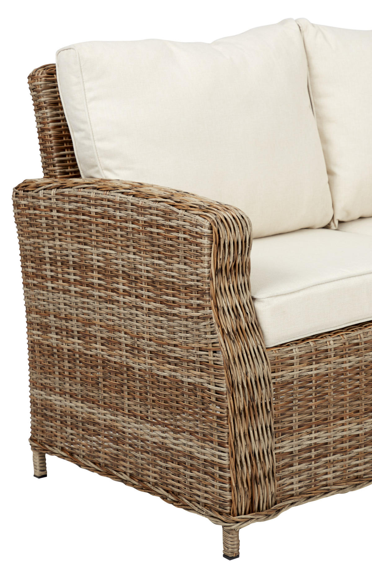 GARTENSOFA, Gram, Natur, Rattan, 203 x 85 x 74 cm - Naturfarben, Naturmaterialien (203/74/85cm) - ebuy24