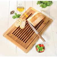 BROTSCHNEIDEBRETT mit Krümelbehälter 47,5/32/2 cm - Braun, Holz (32/47.5cm) - Kesper