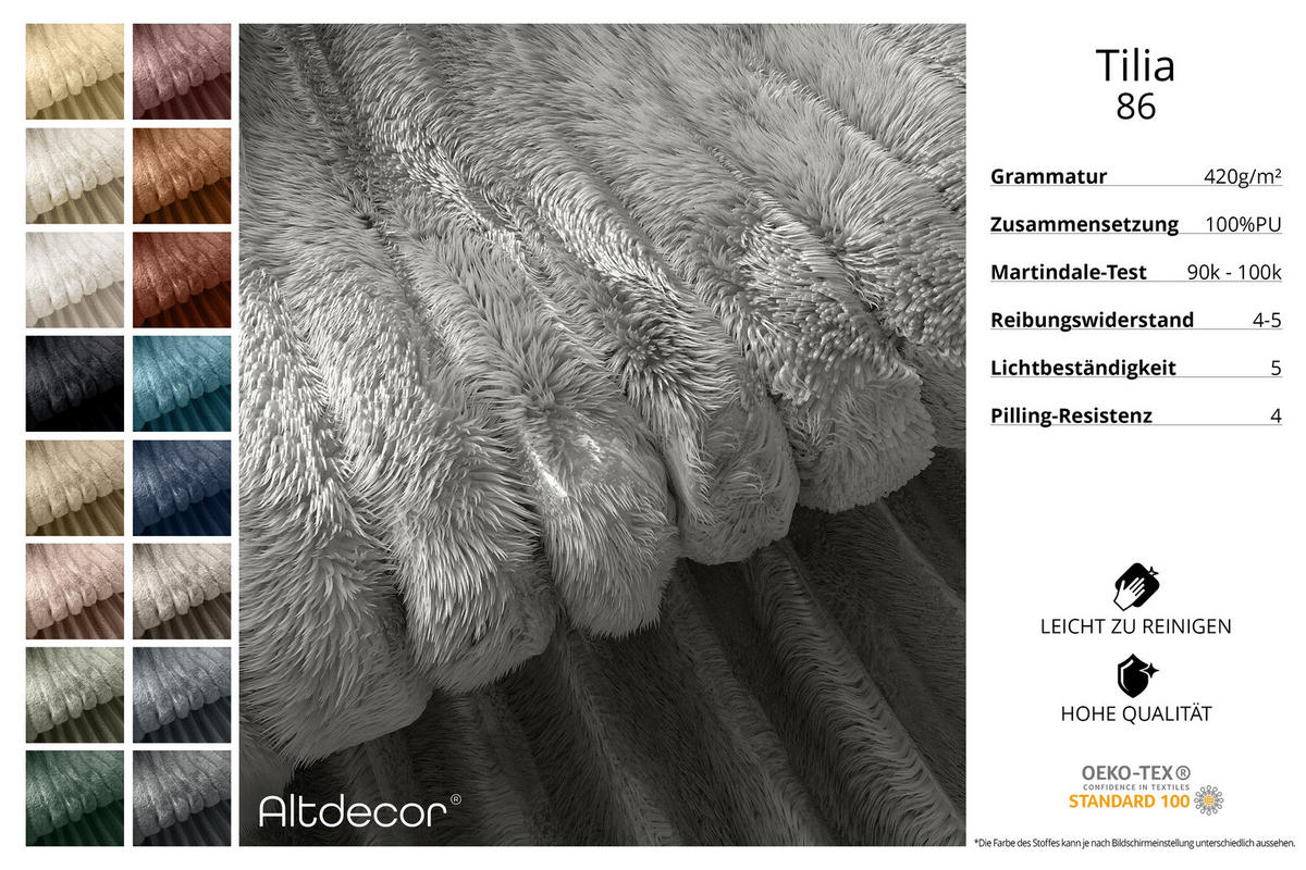 BOXBETT mit Matratze H4 und Lattenrost - TOLO-Z - 180x200 Cord - Hellgrau - Hellgrau, Holzwerkstoff (180/200cm) - ALTDECOR