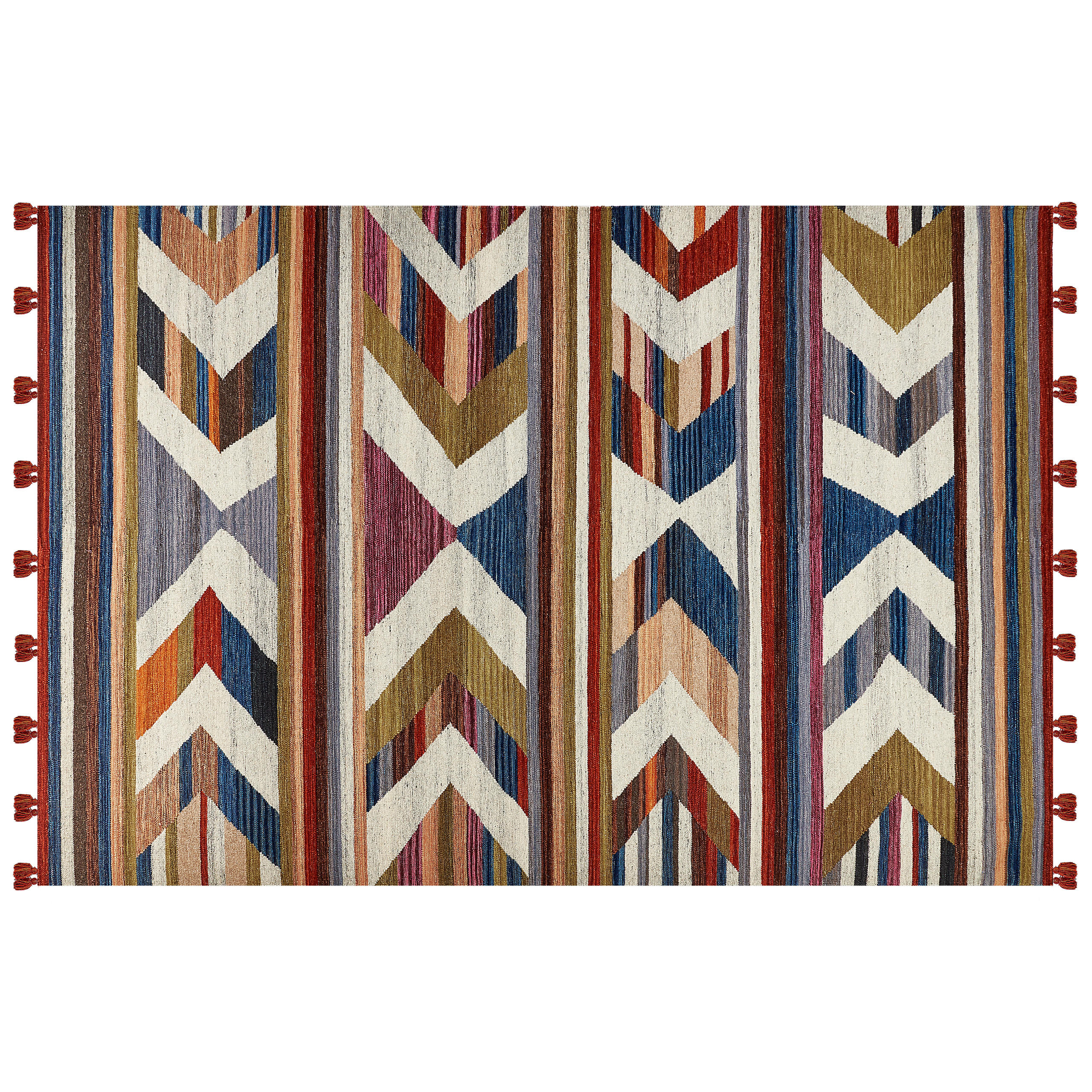 KELIM-TEPPICH Mrgashat 300/200 cm - Multicolor, Textil (200/300cm) - Beliani