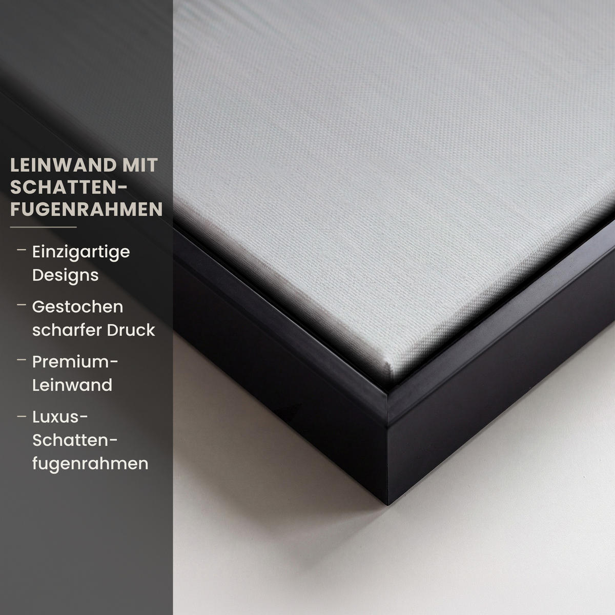 LEINWAND Bilder mit Rahmen - Abstrakt - Malerei - Christentum - Kreuz - 90x60 - Weiß, Textil (90/60cm) - MuchoWow