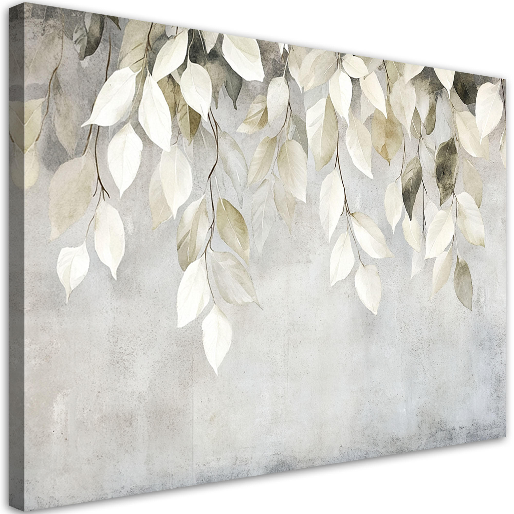 Feeby Leinwandbild Grau 120x80 cm