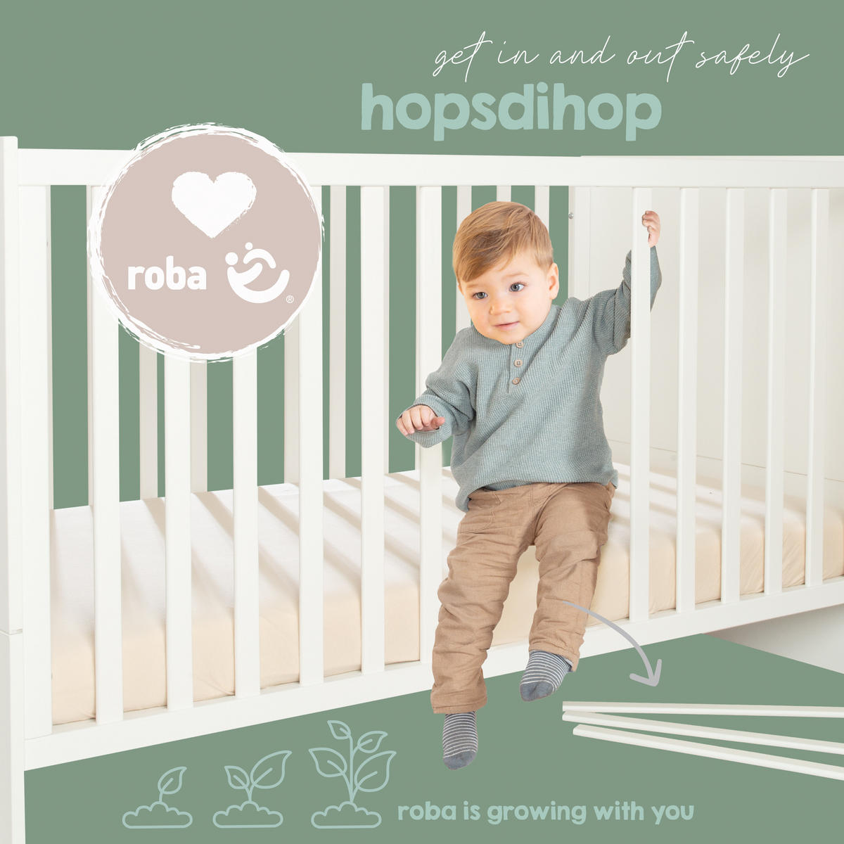 KOMBI-KINDERBETT 70 x 140 cm Leon - Weiß, Holz - Roba