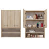 BADEZIMMER-HÄNGESCHRANK POLA MINI DK - EICHE SONOMA - Sonoma Eiche, Holzwerkstoff (64/90/30cm) - CDF