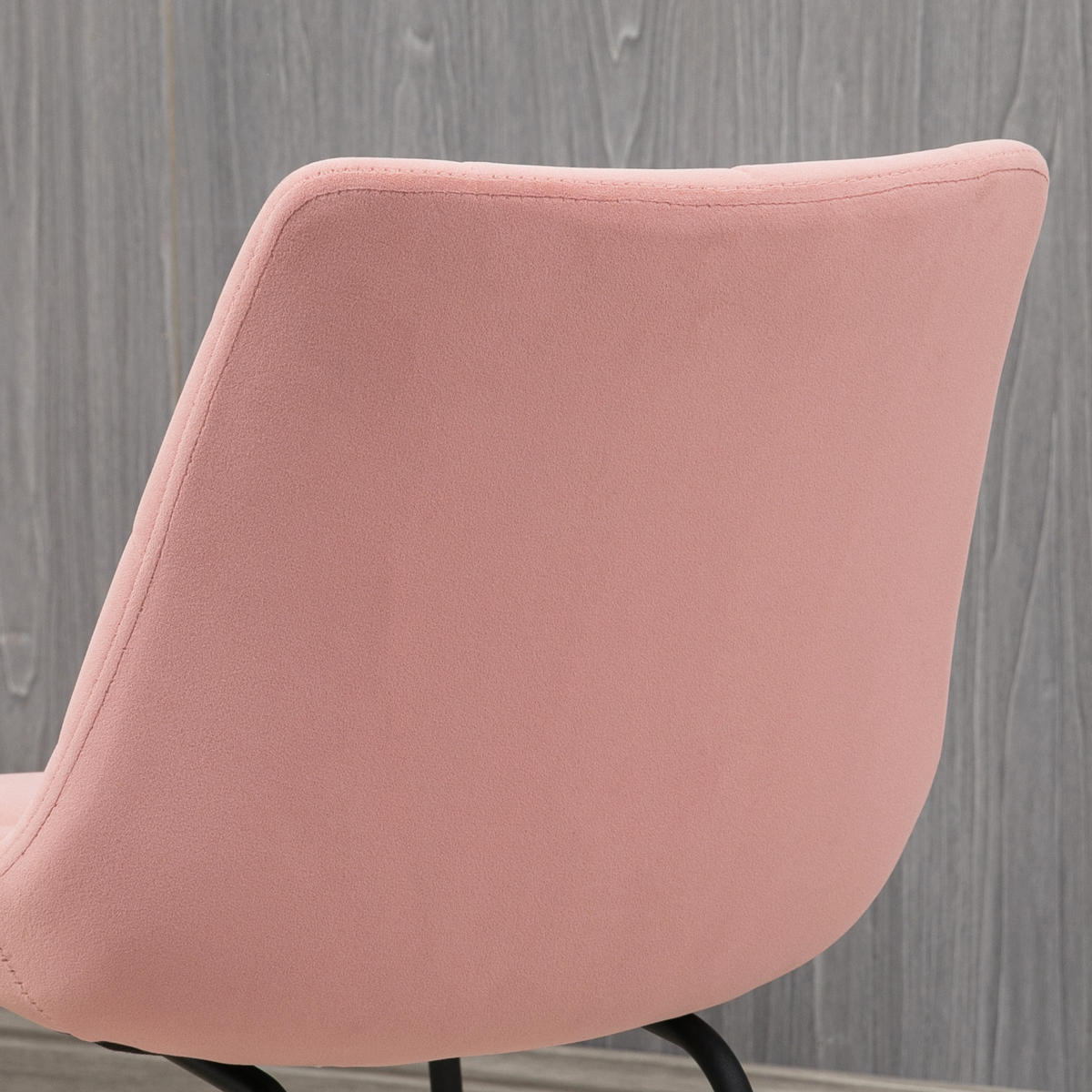 ESSZIMMERSTÜHLE, Samt, Rosa - Rosa, Textil (61/79/50cm) - HOMCOM