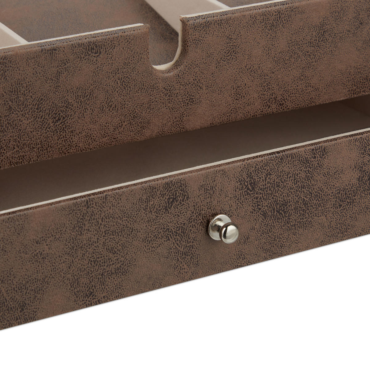 SCHMUCKKÄSTCHEN - Multicolor, Holzwerkstoff/Wellpappe (34/13/31cm) - Relaxdays