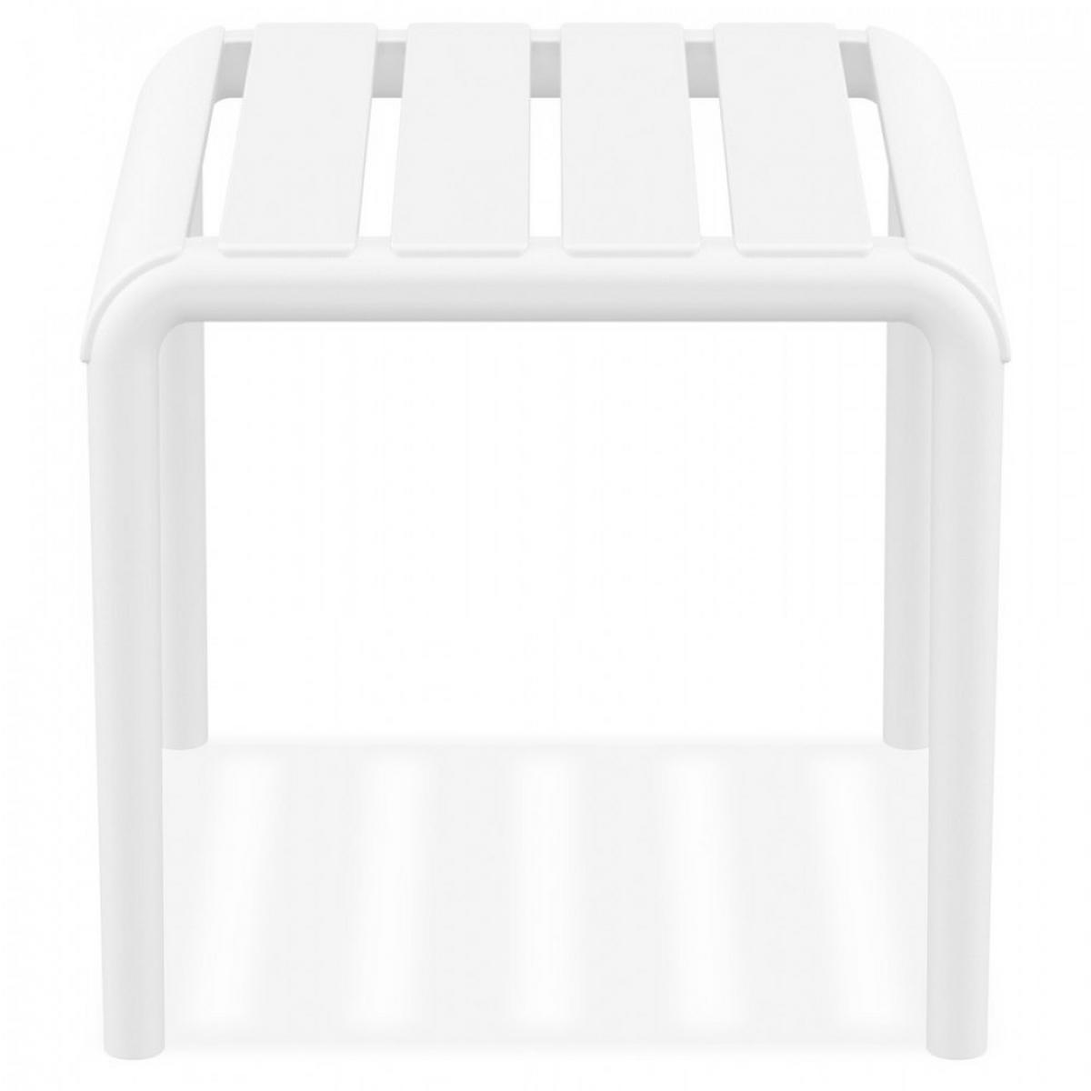 GARTEN-LOUNGETISCH Weiß 42x41x40 cm - Weiß, Kunststoff (41/42/40cm) - AlterEgo