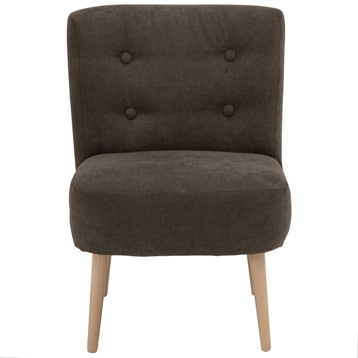 SESSEL Kamle Bezug Flachgewebe Buche natur / schoko - Braun, Kunststoff (68/78/58cm) - 58aufmkessel